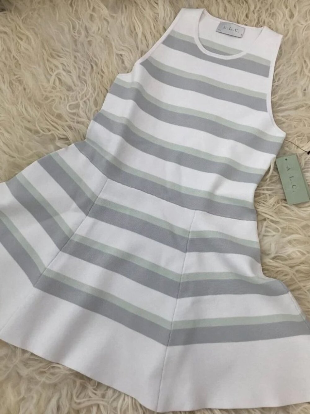 A.L.C. Striped Mini Dress 2018